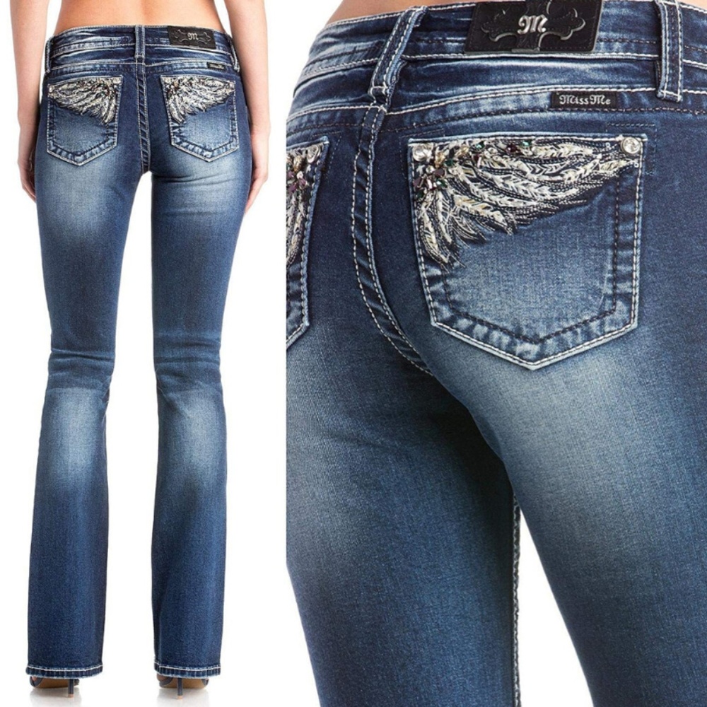 NWT Miss Me Jeans Spread Your Wings Boot Cut